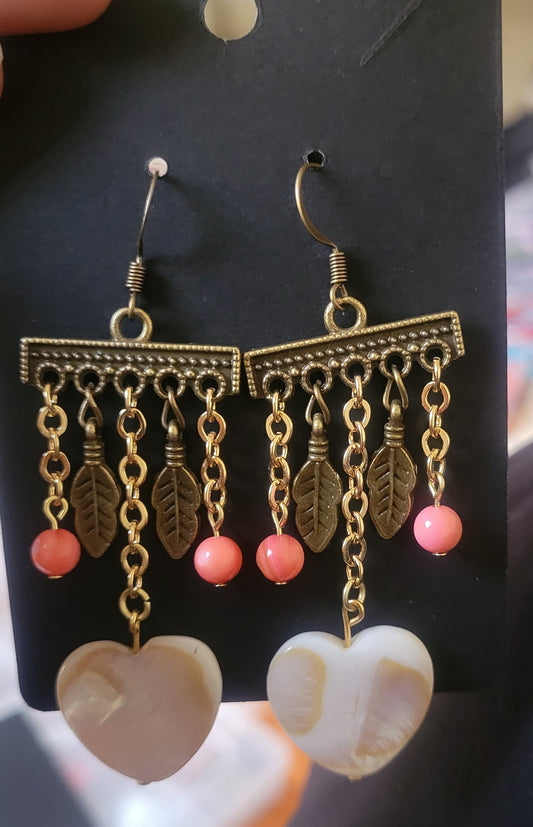 Sweetheart Coral Earrings